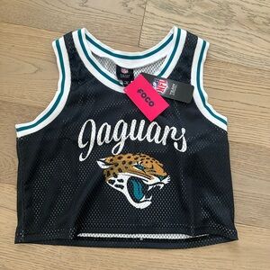 Cropped Mesh Jacksonville Jaguars Jersey Foco Cropped NFL Women's Medium